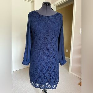 Lace Long sleeve cocktail dress, size 12